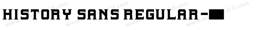 History Sans Regular字体转换